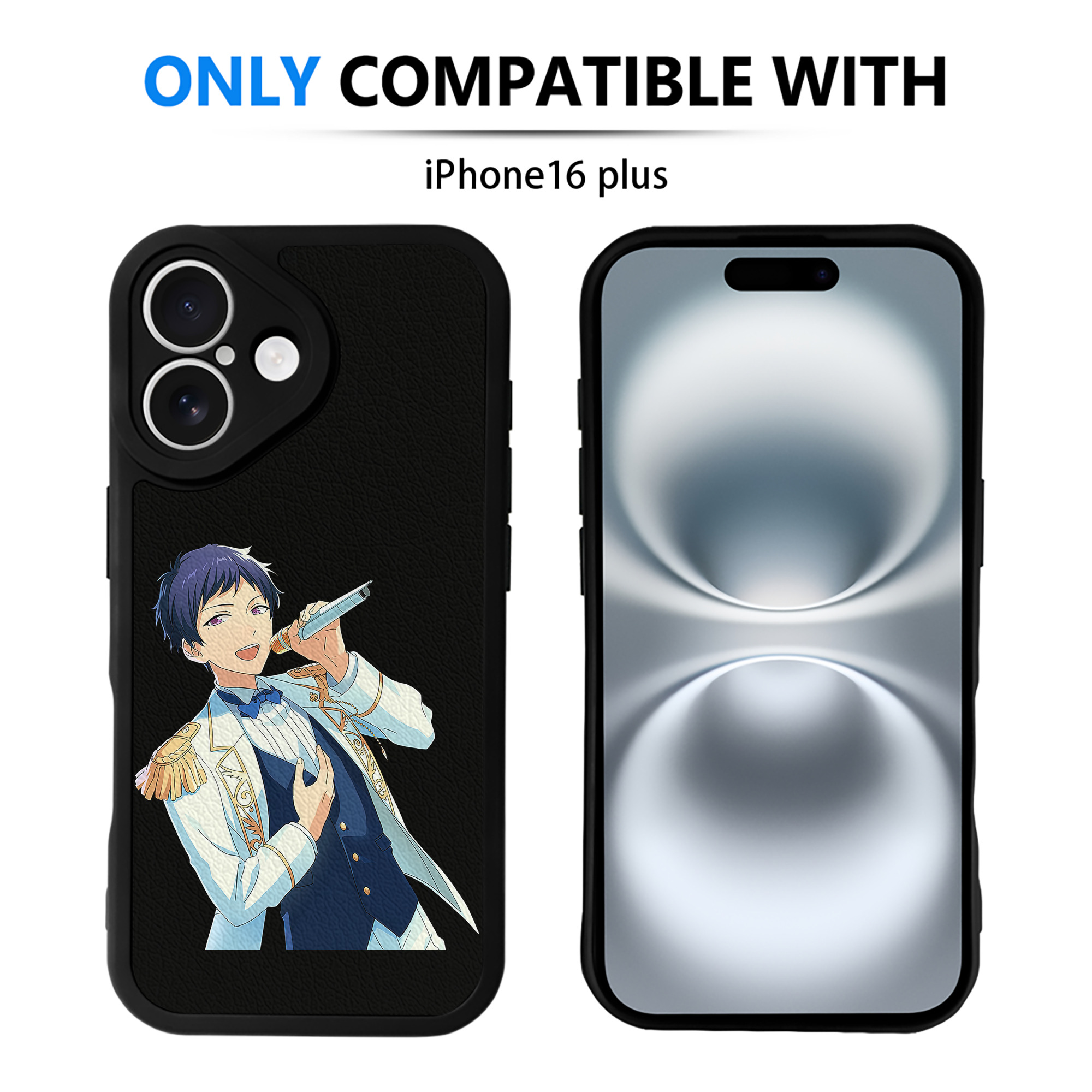 （画像用） あんさんぶるスターズ! Ensemble Stars 【iPhone 16シリーズ対応】シリコンスマホケース（レザー調） 材質：シリコン